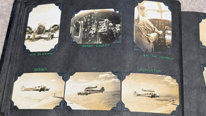 SOLD! WW2 RCAF Flying Log Book E  W Burchett With 2 Of His Photo Albums
