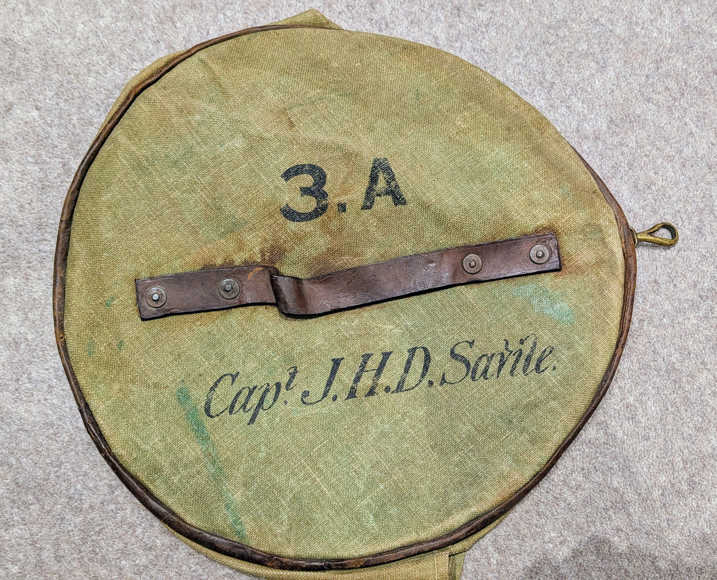 Boer War / WW1 British Leather & Webbing Field Gear Set With Dated Double Strap Sam Browne