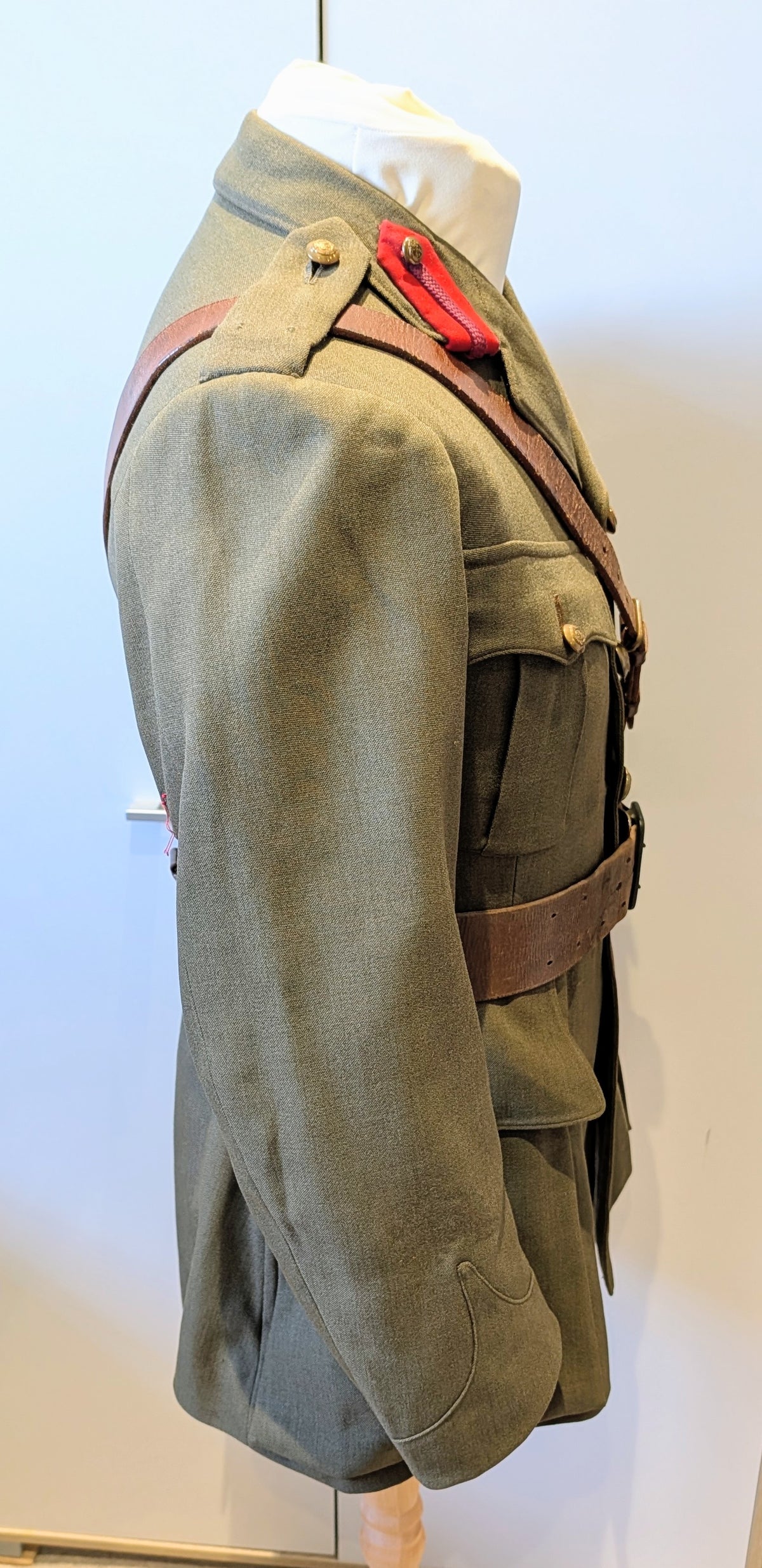 WW1 British Staff Officer Cap, Jacket & Sam Browne W B Robertson MC 1917