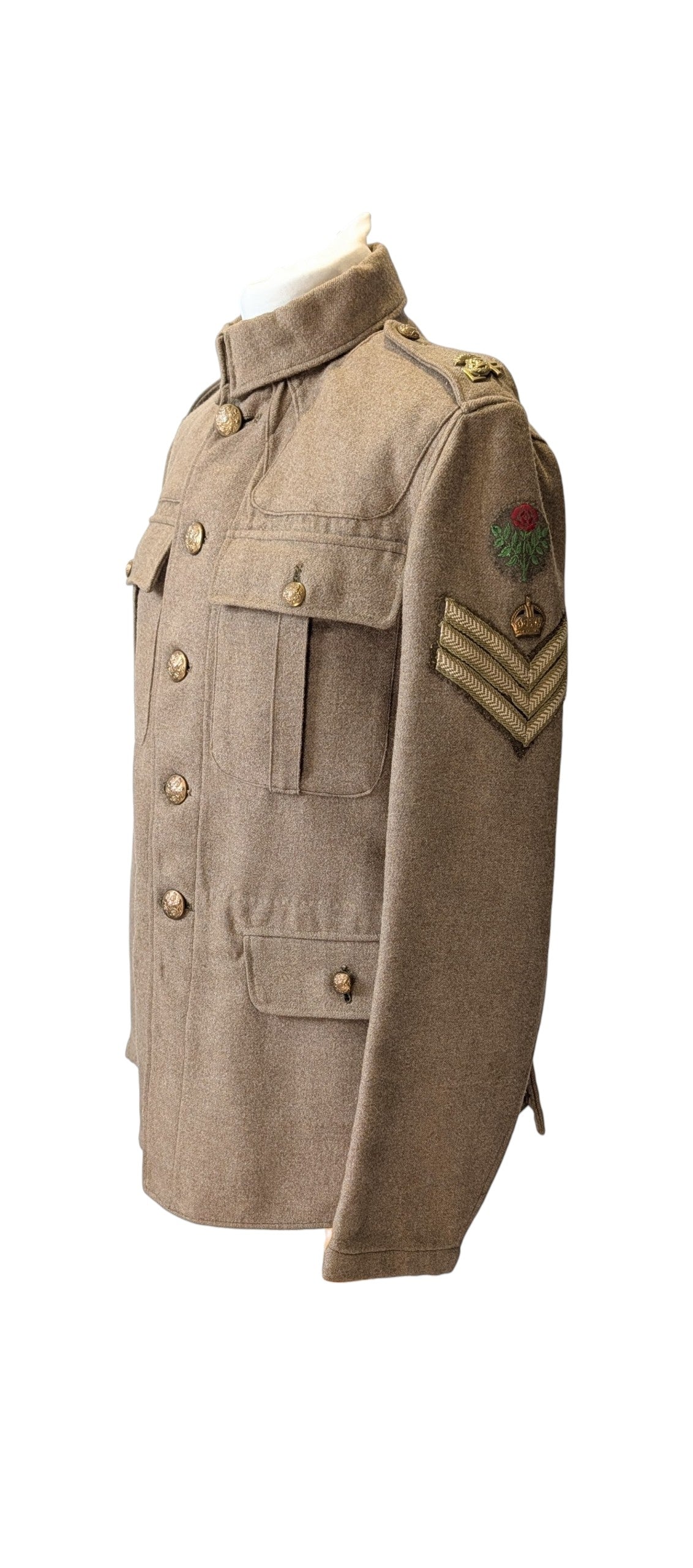 WW1 1902 Pattern ORs Tunic Jacket Lancashire Fusiliers Staff Sergeant 1916