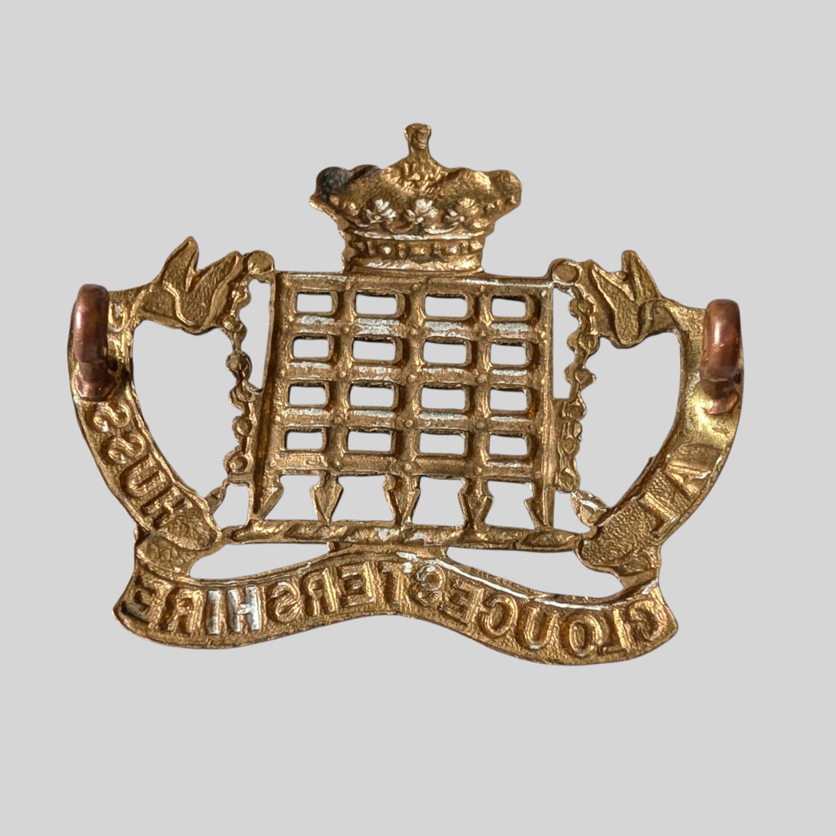 Royal Gloucestershire Hussars Gilding Metal Cap Badge