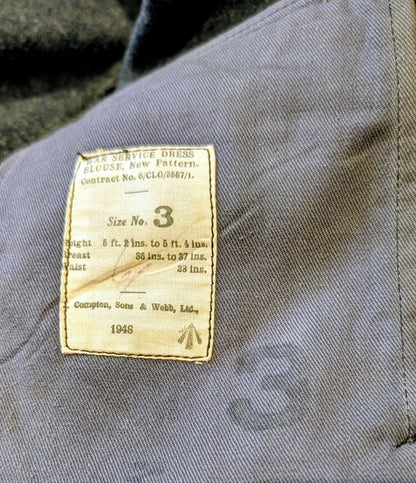 VINTAGE RAF FLIGHT LIEUTENANT BATTLEDRESS - GEORGE MEDAL RECIPIENT 1948