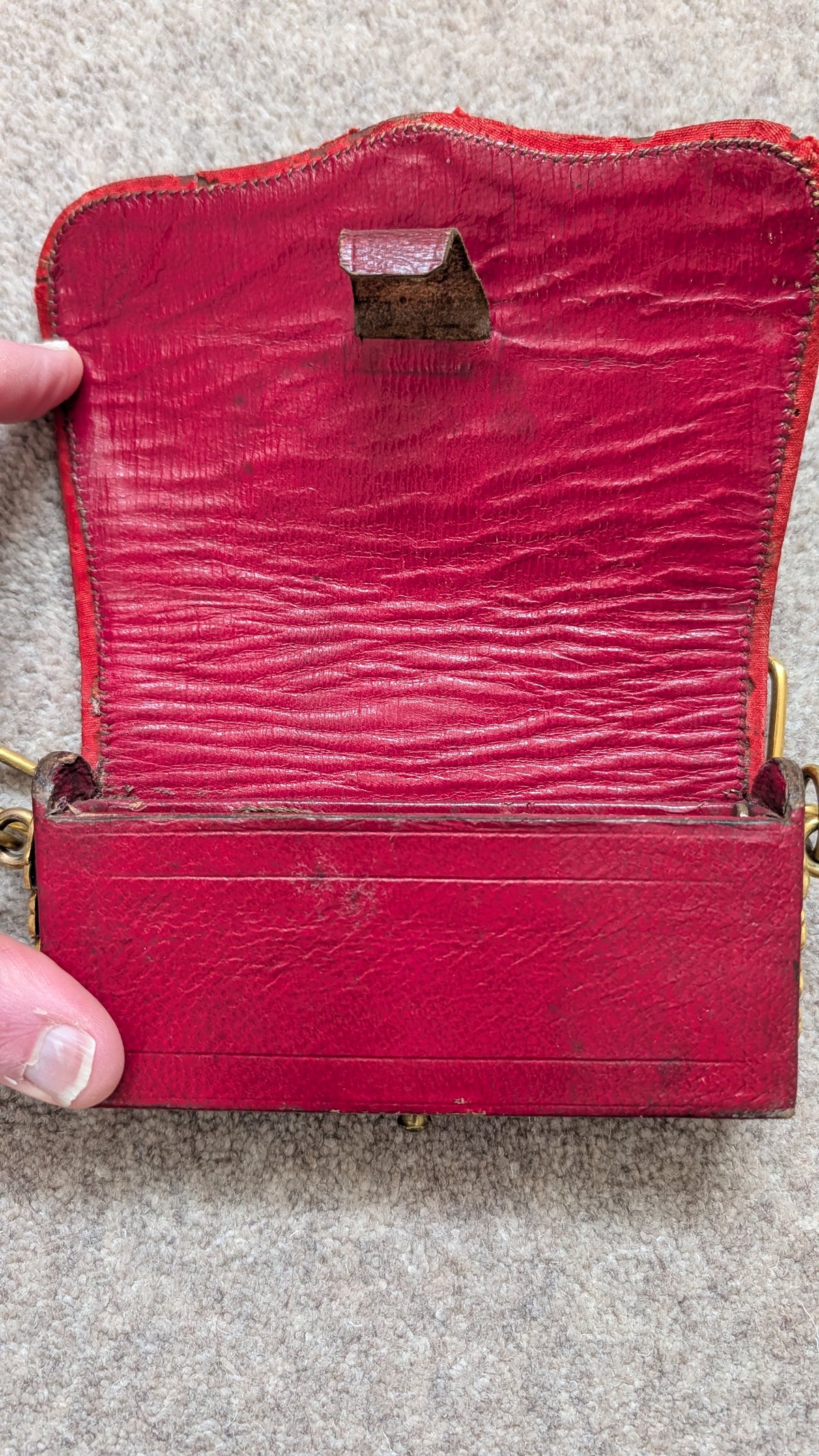 Lovely Victorian 15th King's Hussars Bullion Wire Crossbelt Pouch 1855-1880