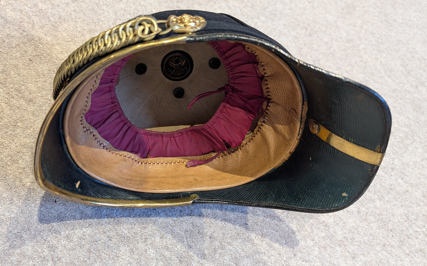 Lovely Victorian Army Service Corps Officers Home Service Helmet - Named