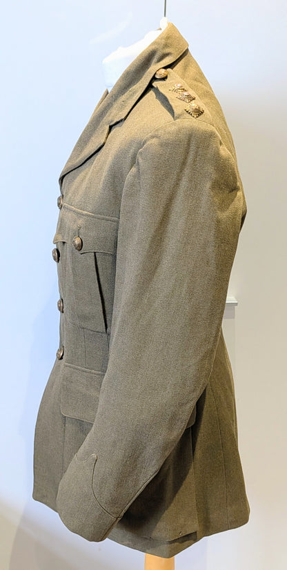 WW2 Royal Engineers Captain's Uniform Service Jacket 1941 Named