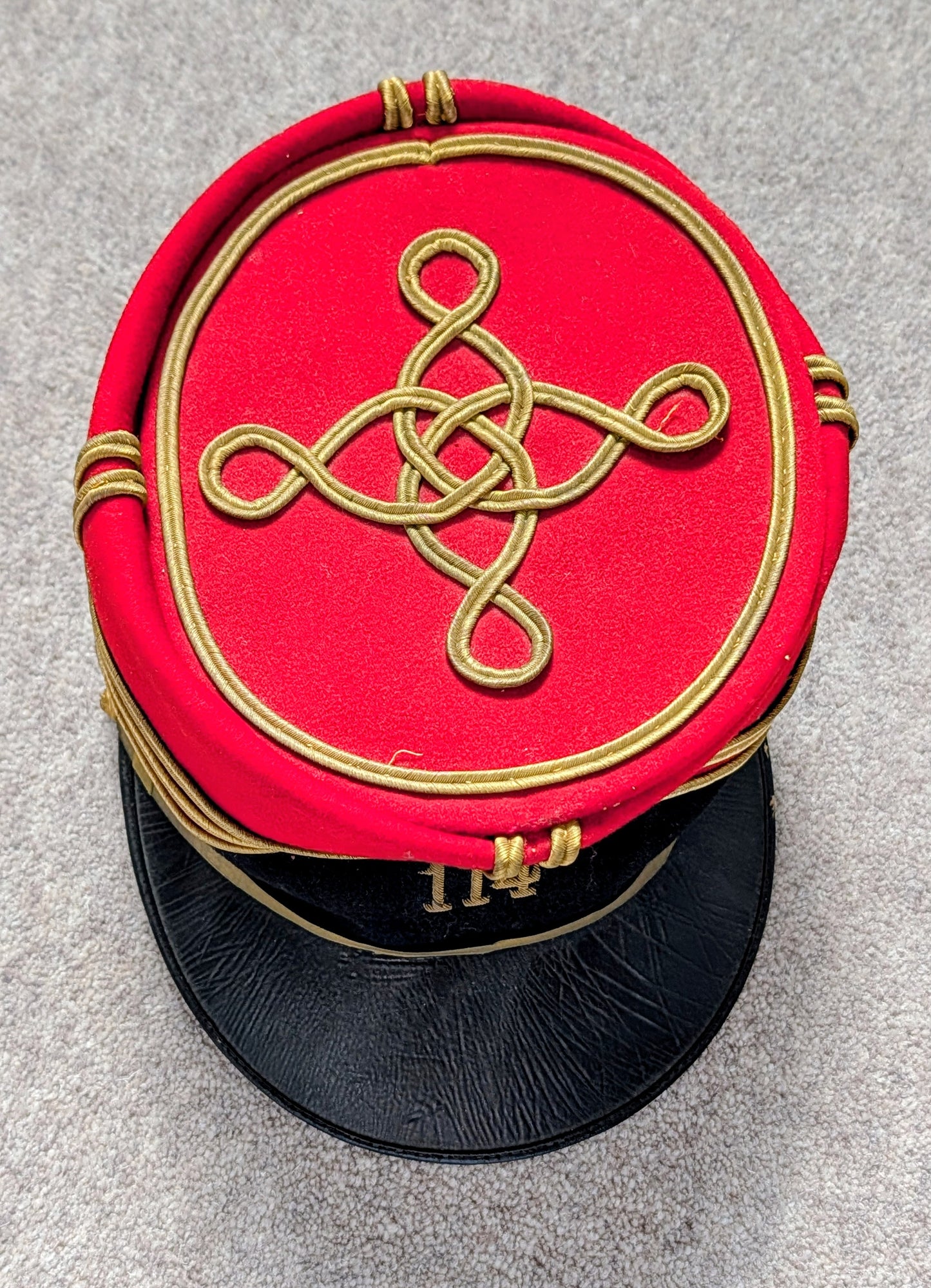Lovely WW1 French Army 114th Infantry Regt Captain's Kepi Cap Hat