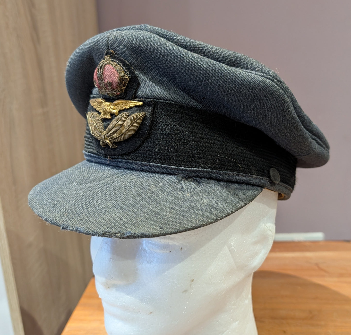 SOLD! WW2 RAF Officers Peaked Visor Cap