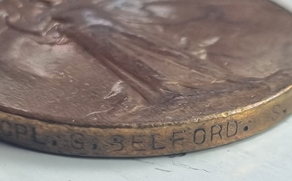 SOLD! WW1 4 Medal Group Mons Star with 5th Aug Clasp and LS&GC medal - George Belford 1 Btn South Wales Borderers BEF Wounded 17th Nov 1914