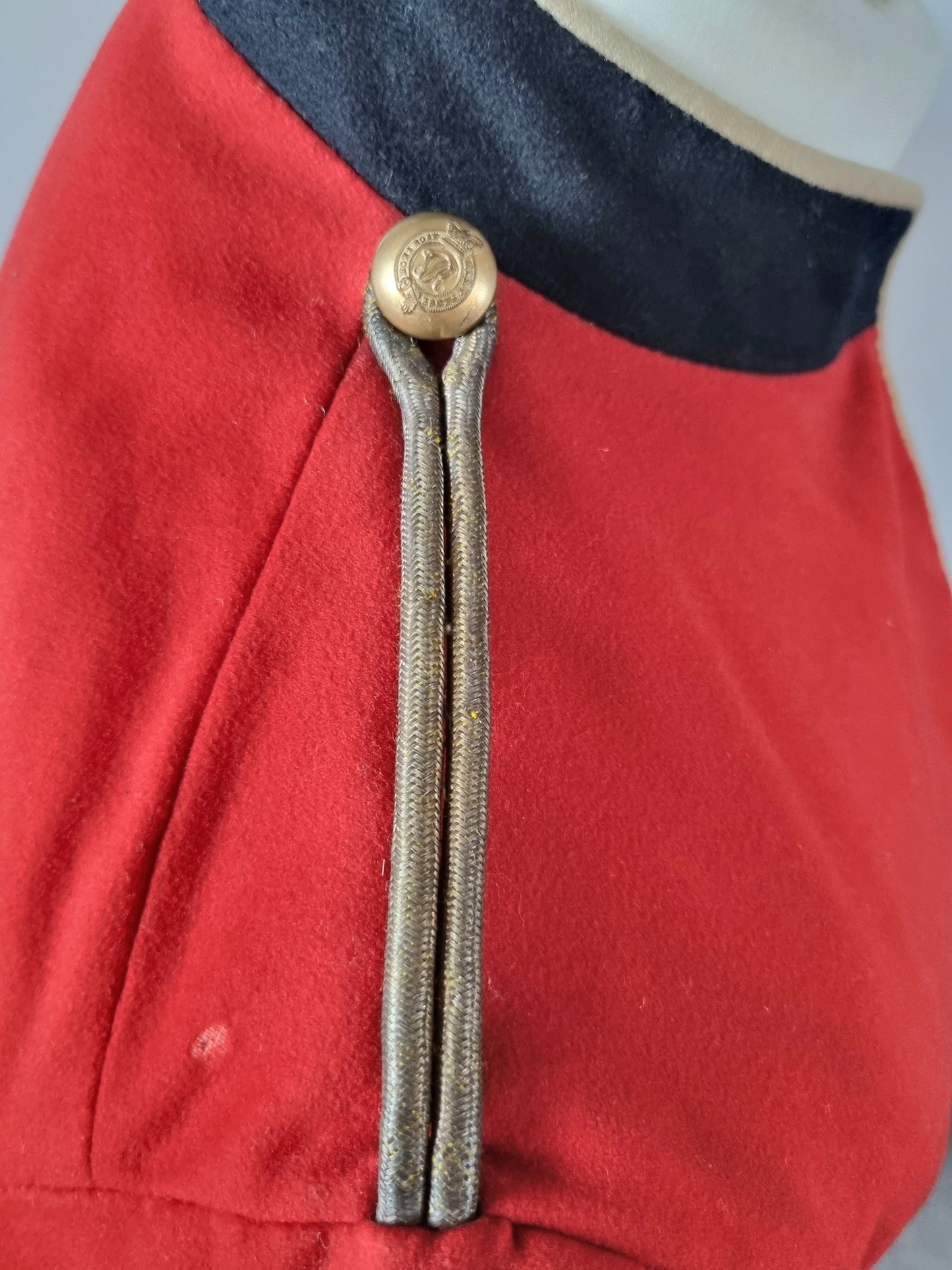 Victorian Boer War Era Colonel's Scarlet Mess Dress Jacket Dated 1901