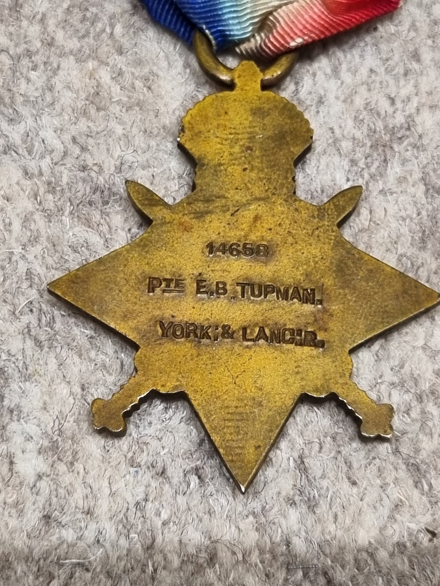 Incredible WW1 Gallantry Military Medal & Wound Badge Group to a deserter, Private Edwin Birch Tupman, Yorks & Lancs Regiment