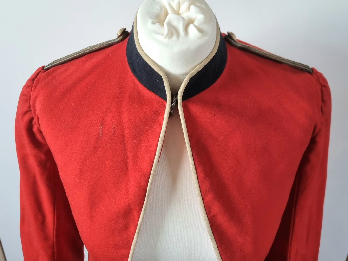 Victorian Boer War Era Colonel's Scarlet Mess Dress Jacket Dated 1901