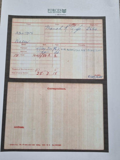 Boer War & WW1 British Army Medal Group to Sergeant Walter Ashton - 1st Manchester Regiment