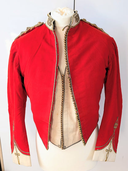 Victorian South Staffordshire Scarlet Undress Shell Jacket & Waistcoat