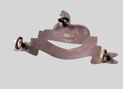 Lincolnshire Regiment Officer's Bronze Cap Badge - 3 Lugs