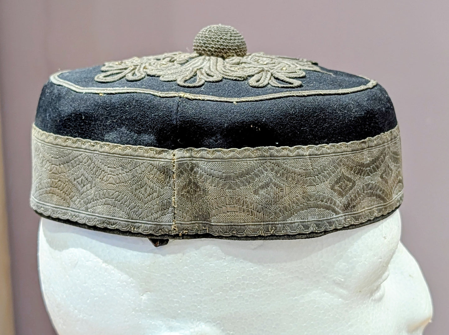 Victorian Lancashire Yeomanry Hussars Pill Box hat With Chinstrap