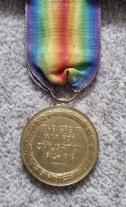 WW1 Trio Long Service & Good Conduct Medal Set to Leading Seaman Albert Victor Sharp- HMS Caroline (Jutland Interest)