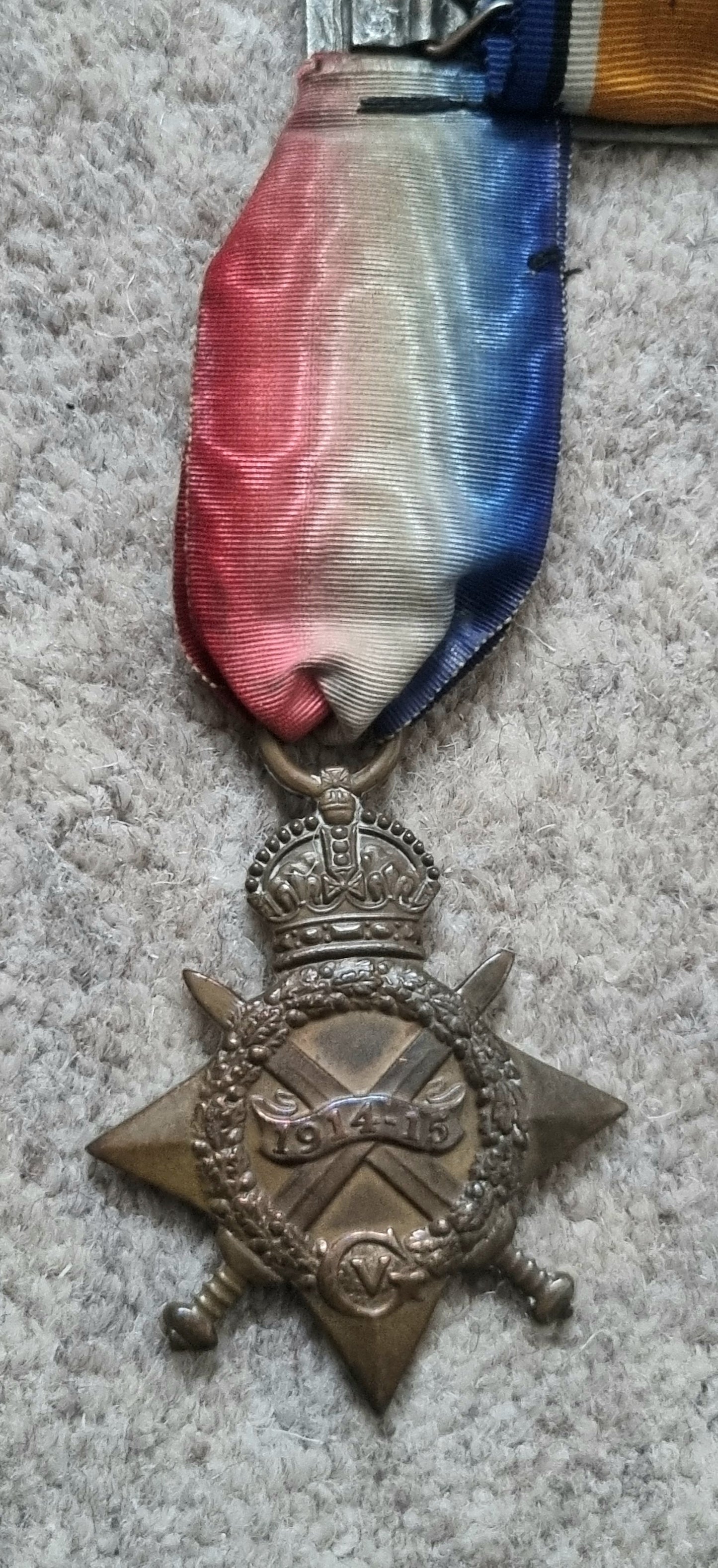 WW1 Trio Long Service & Good Conduct Medal Set to Leading Seaman Albert Victor Sharp- HMS Caroline (Jutland Interest)