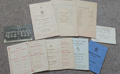 WW1 Royal Marines Light Infantry Medal Quartet & Service / Masonic Papers - George Thomas Norman