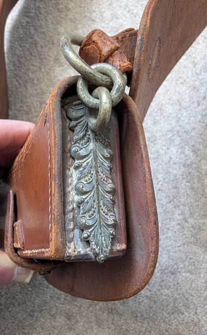 Victorian 2nd Battalion Herts Rifles Leather CrossBelt & Pouch 1881-7