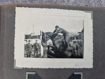 Beautiful WW2 Italian Air Force Visor Cap and Photo Album, belonging to Pompili Felice