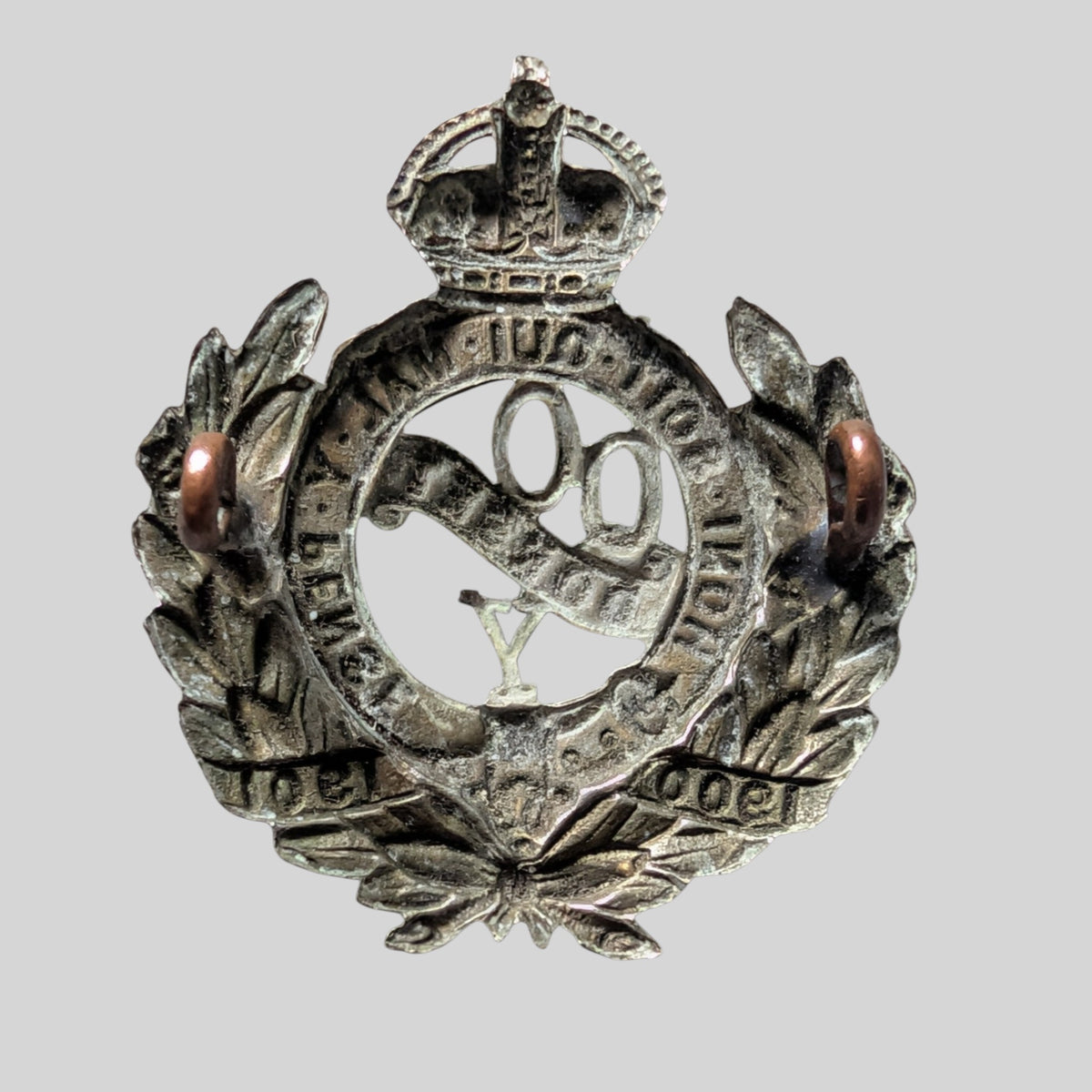 Early The Queen's Own Dorset Yeomanry White Metal Cap Badge 1908-22