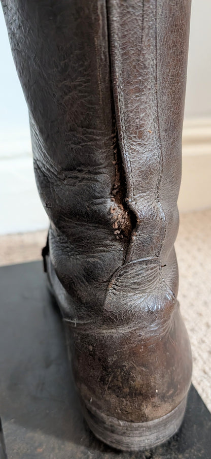 WW1 British officer's  Private Purchase Leather Hobnailed Trench Boots