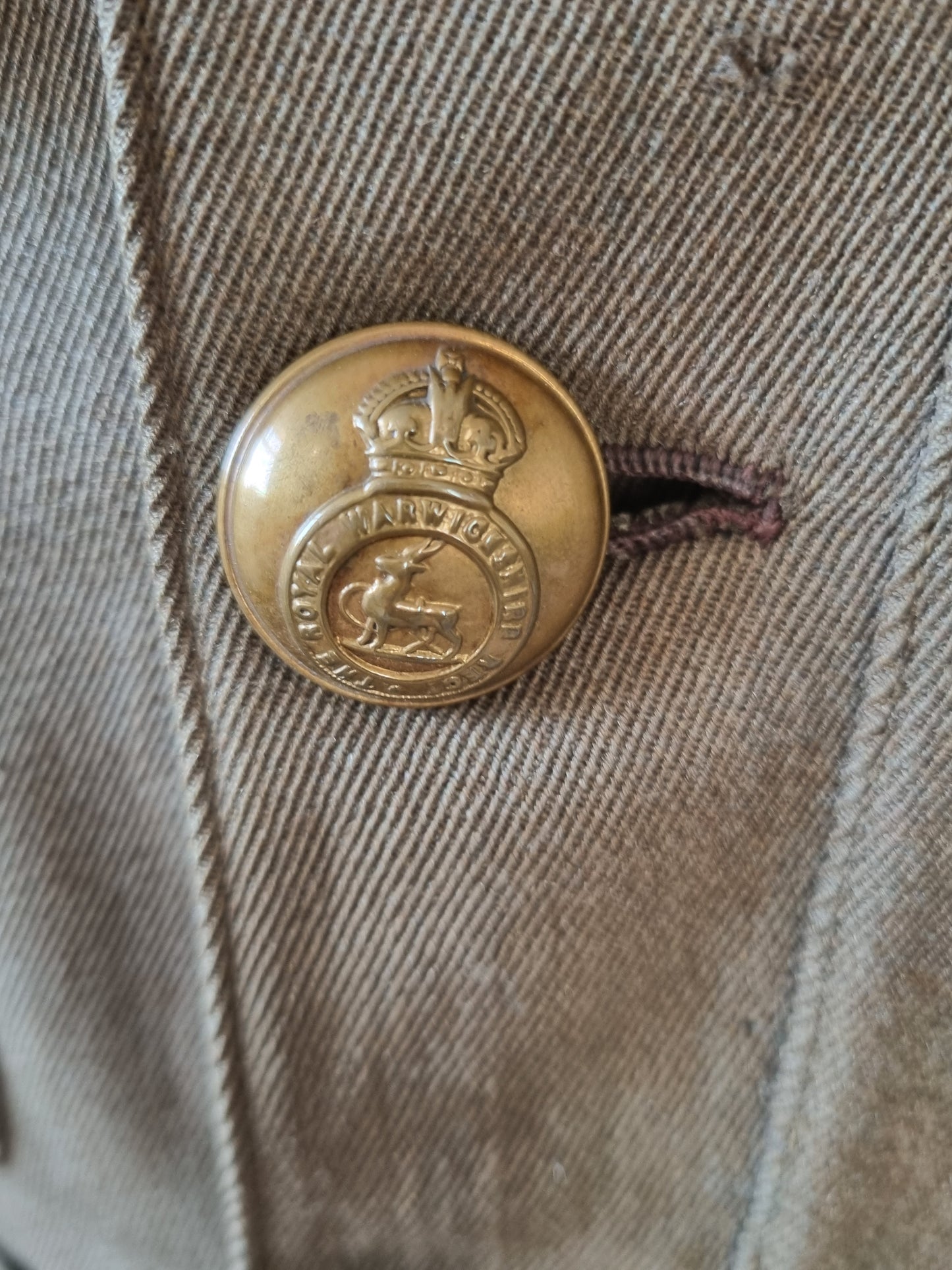WW1 British Army Lieutenant Uniform Jacket Royal Warwickshire Regiment & Sam Browne