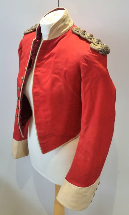 SOLD! Boer War Pre WW1 Highland Light Infantry HLI Captain's Scarlet Mess Dress Jacket Named