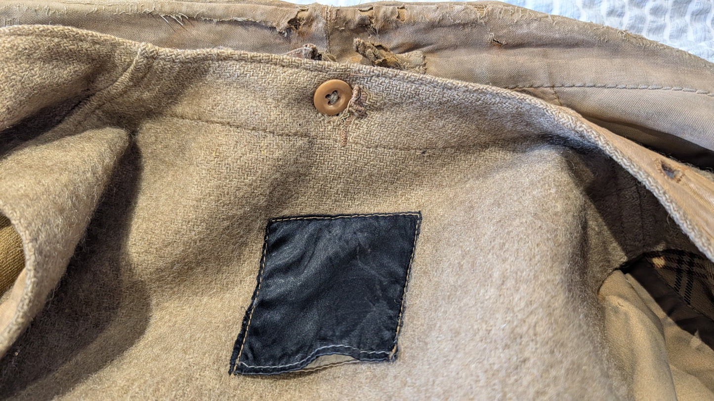 SOLD! Rare WW1 Burberry Officers Private Purchase Trench Coat with button-in Woollen Liner & Balaclava