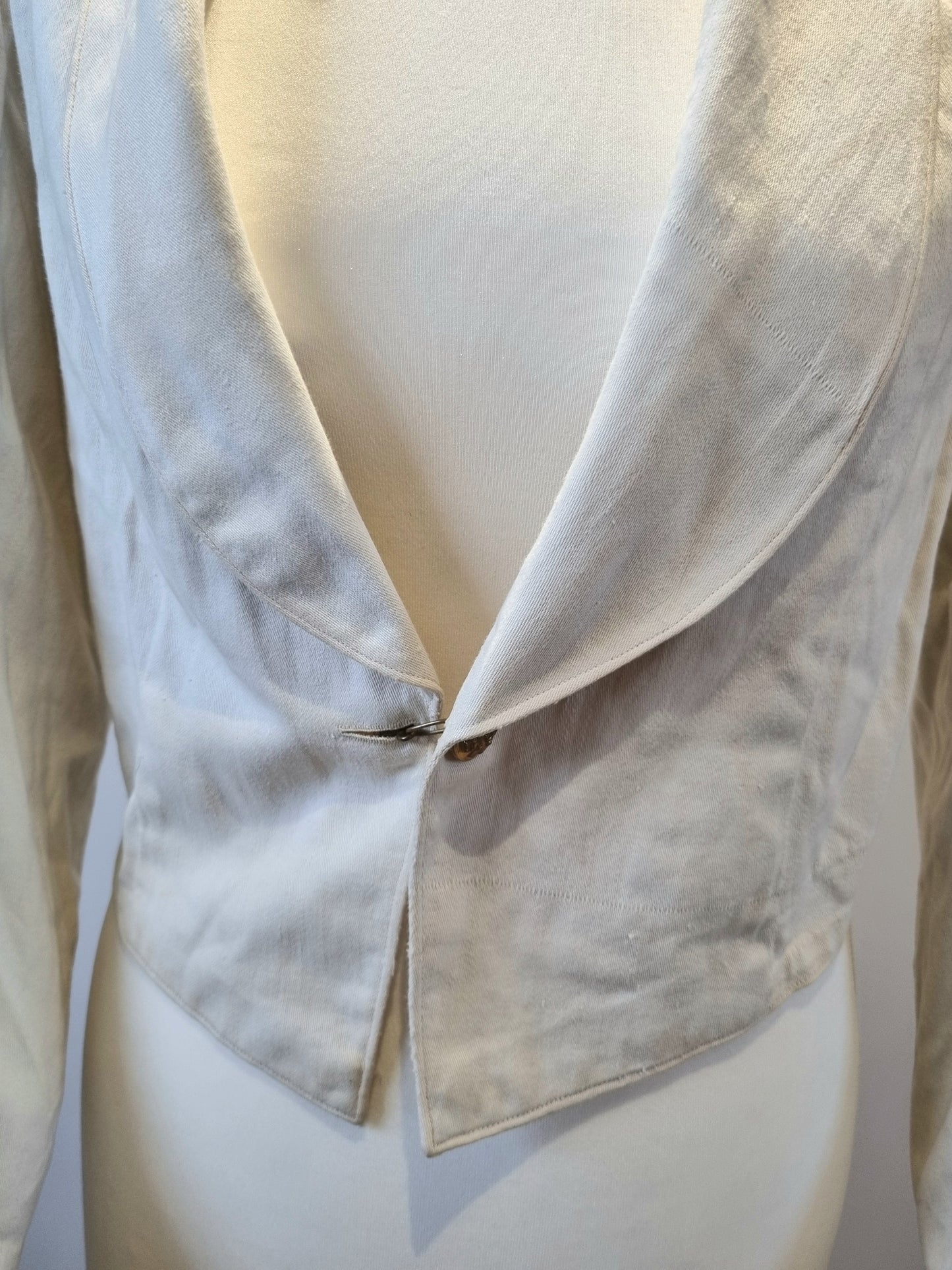 Victorian Boer War Era HLI Captain's White Cotton Mess Dress Jacket