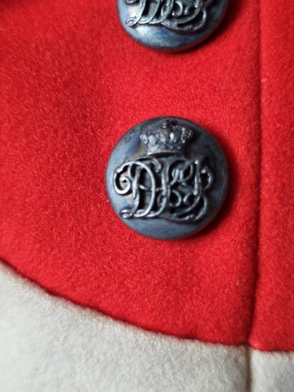 Victorian Durham Light Infantry Captain's Scarlet Mess Jacket