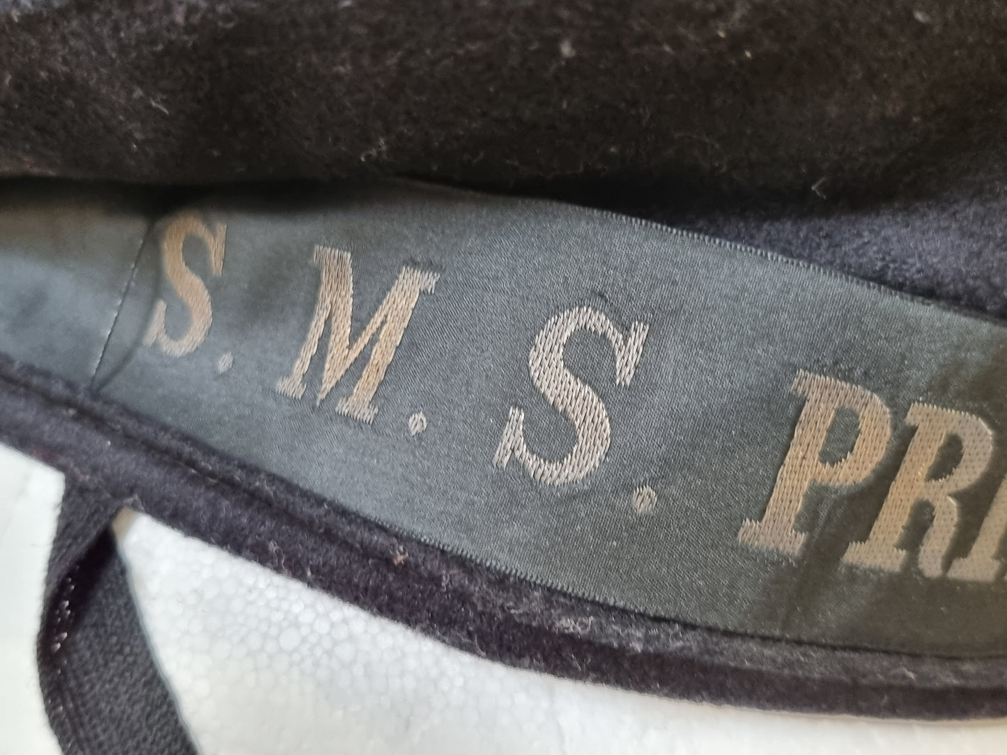 WW1 German Kriegsmarine Ratings Cap for SMS Prinzregent Luitpold of Jutland Fame