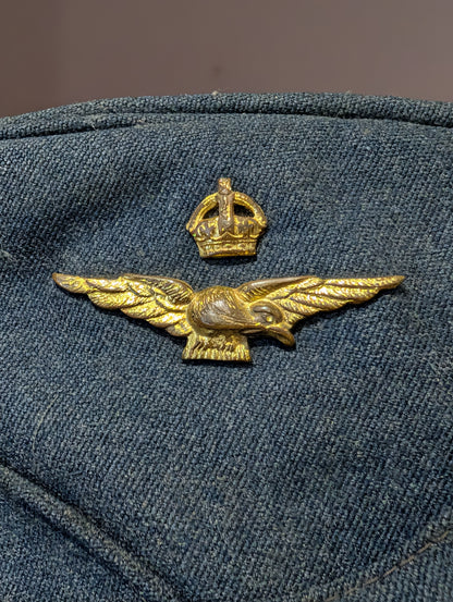 WW2 RAF Royal Air Force Officers Sidecap Canadian Made