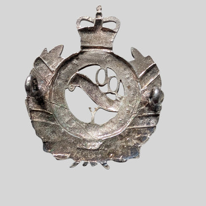 Scarce The Queen's Own Dorset Yeomanry Officer's Silvered Cap Badge 1953-67