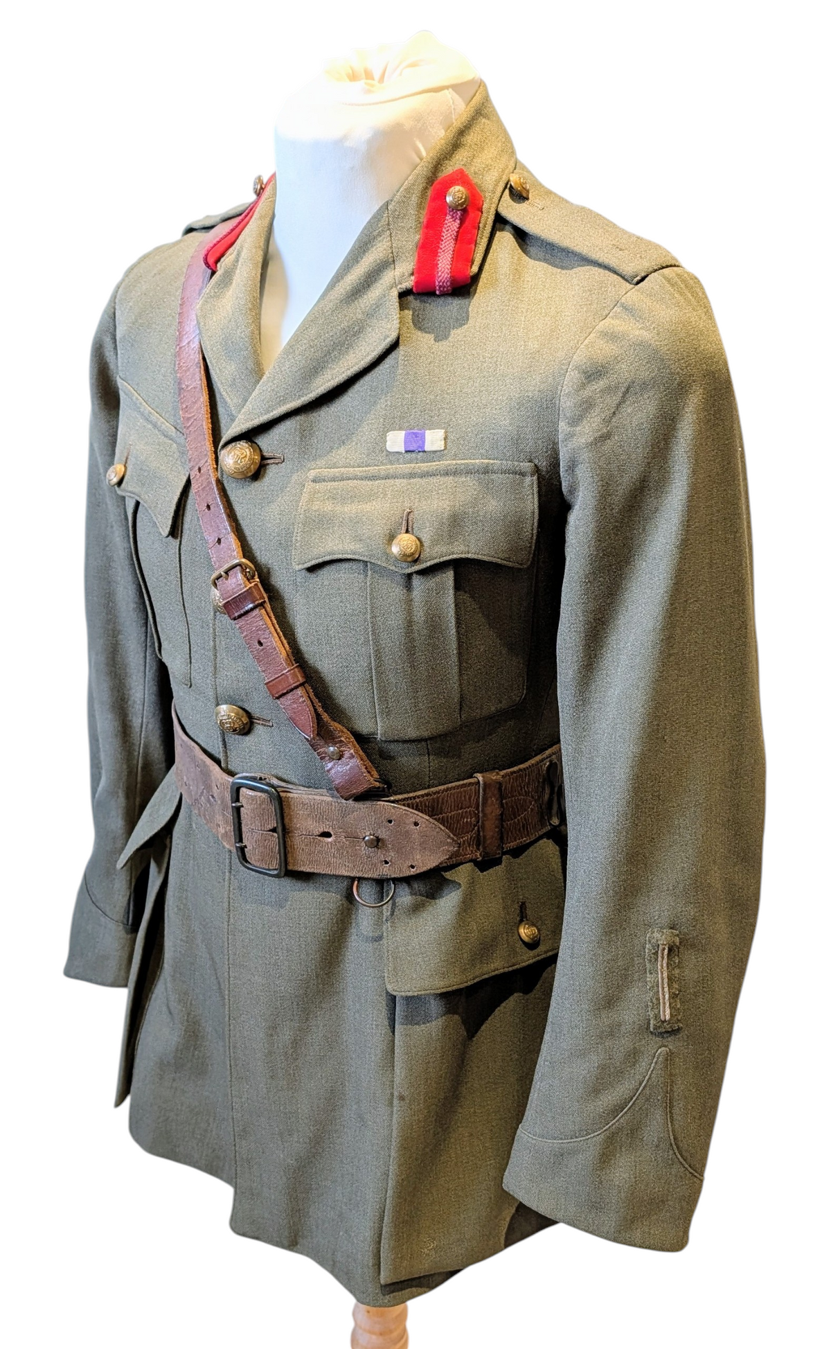 WW1 British Staff Officer Cap, Jacket & Sam Browne W B Robertson MC 1917