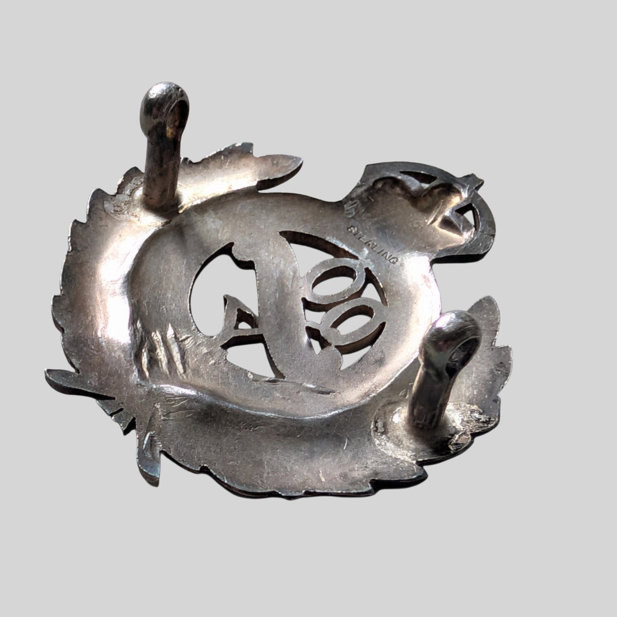 Early The Queen's Own Dorset Yeomanry Sterling Silver Cap Badge 1908-22
