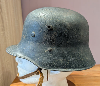 1930s German Army Wehrmacht Transitional Helmet With Decal Remnant