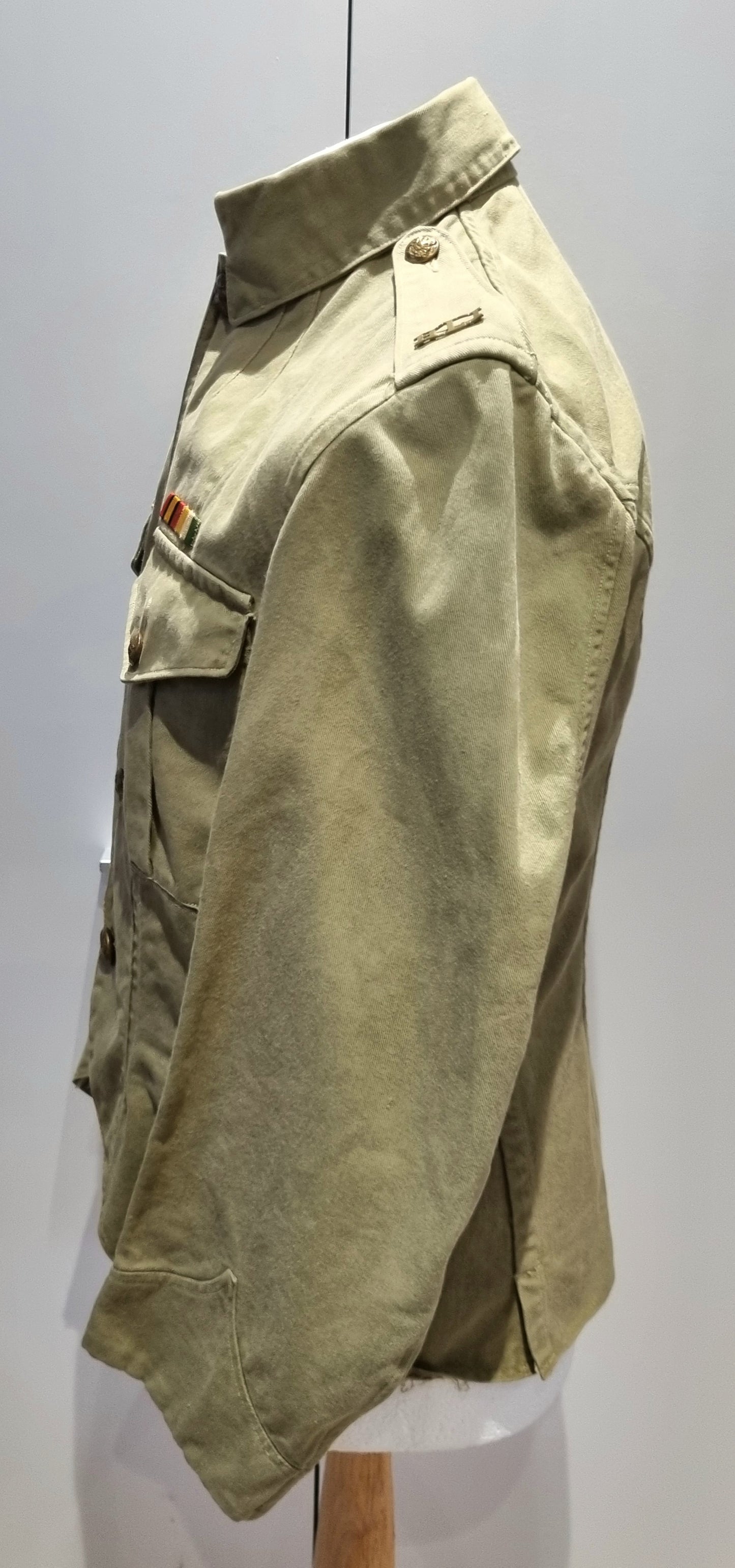 Rare WW1 Tropical KD Highland Light Infantry Uniform Cutaway Jacket Trews & Glengarry