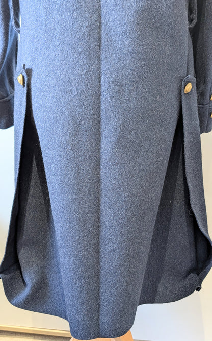 WW2 1940 Dated French Army Infantry Dark Blue Greatcoat Unissued