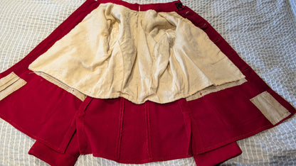 Rare Victorian British Army Cavalry Scarlet Wool Working Jacket