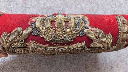 Lovely Victorian 15th King's Hussars Bullion Wire Crossbelt Pouch 1855-1880