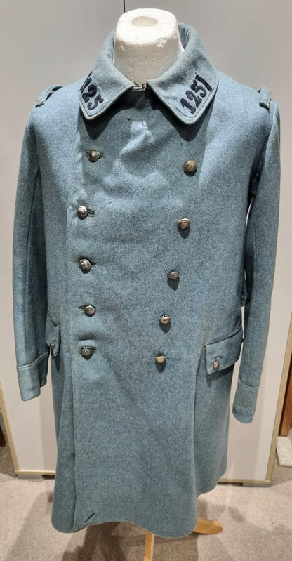 Rare WW1 French Army Horizon Blue M1915 Greatcoat 121st Infantry Regt