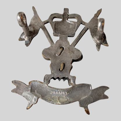 9th / 12th Lancers Officer’s Silver & Gilt Cap Badge