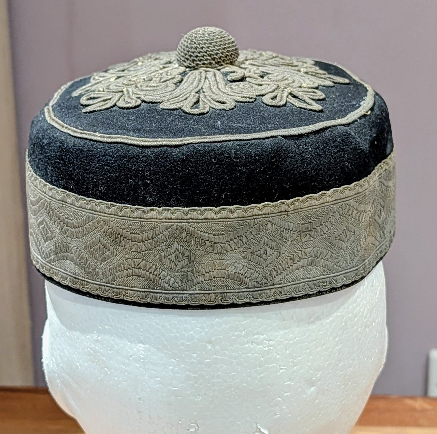 Victorian Lancashire Yeomanry Hussars Pill Box hat With Chinstrap