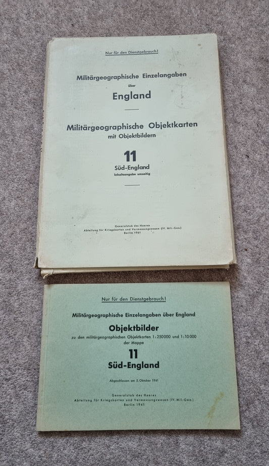 WW2 Operation Sealion German Invasion Map Folder & Objektbilder for South England