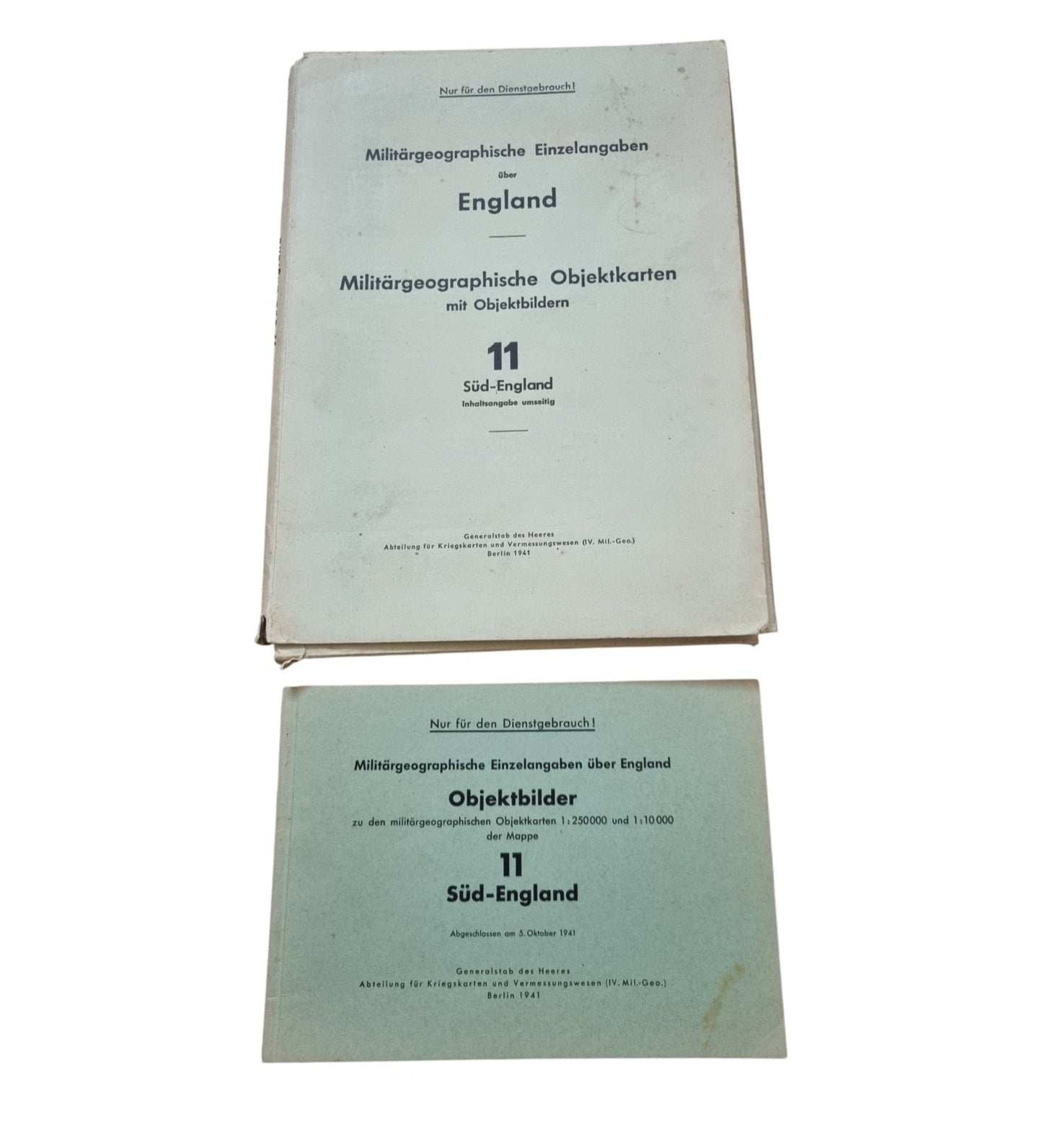 SOLD! WW2 Operation Sealion German Invasion Map Folder & Objektbilder for South England