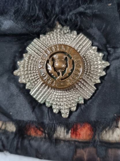 WW1 Royal Scots Uniform Cutaway Cuff Rank Jacket Trews Glengarry & Sam Browne