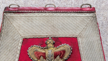 Rare Victorian Full Dress Sabretache Leicestershire Yeomanry Cavalry