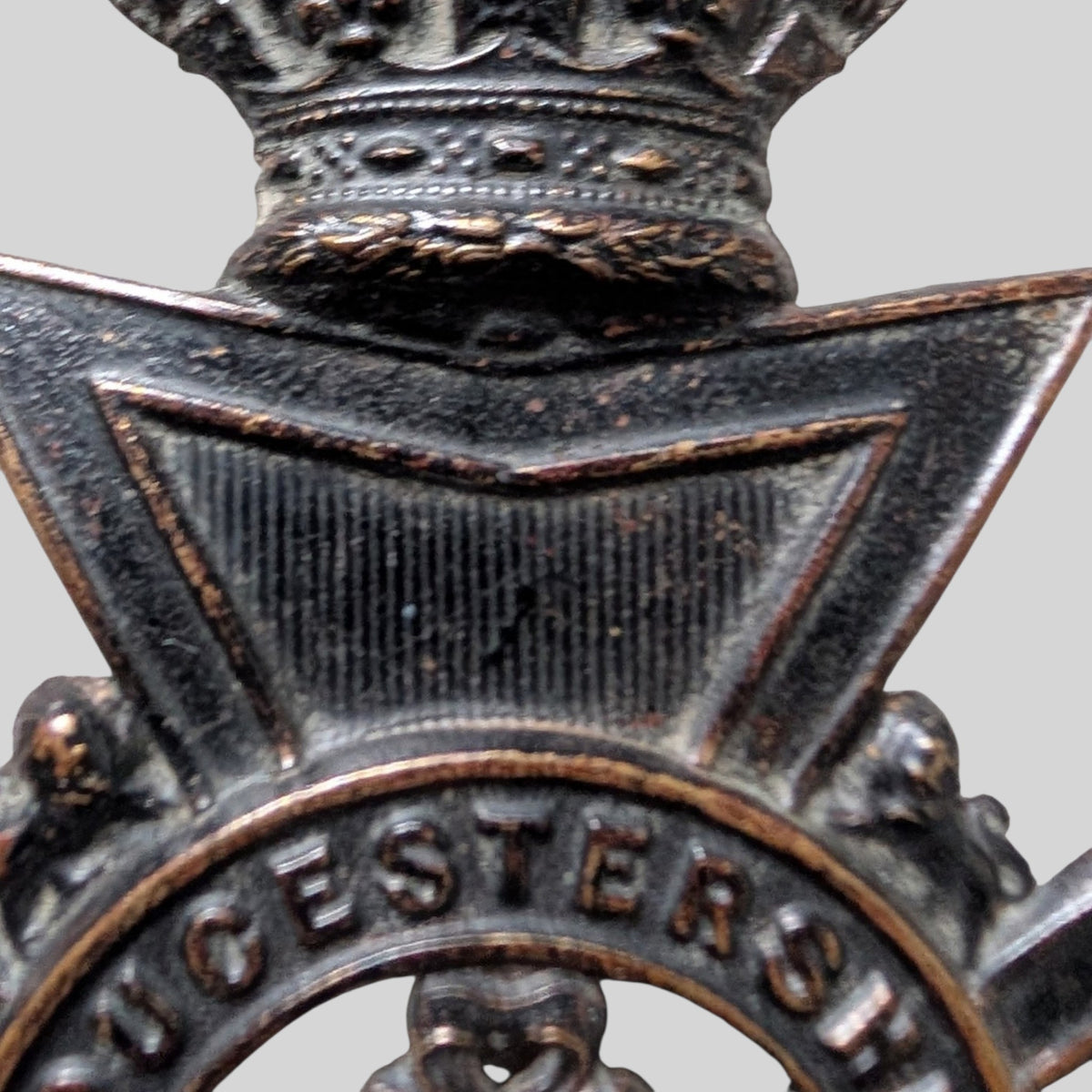 2nd Volunteer Bn Gloucestershire Regiment Home Service Helmet Plate