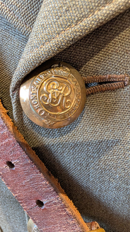 WW1 British Staff Officer Cap, Jacket & Sam Browne W B Robertson MC 1917